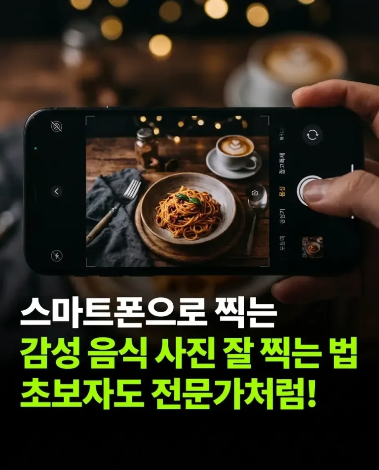 스마트폰 음식 사진 잘 찍는 법, 상황별 각도·보정 총정리