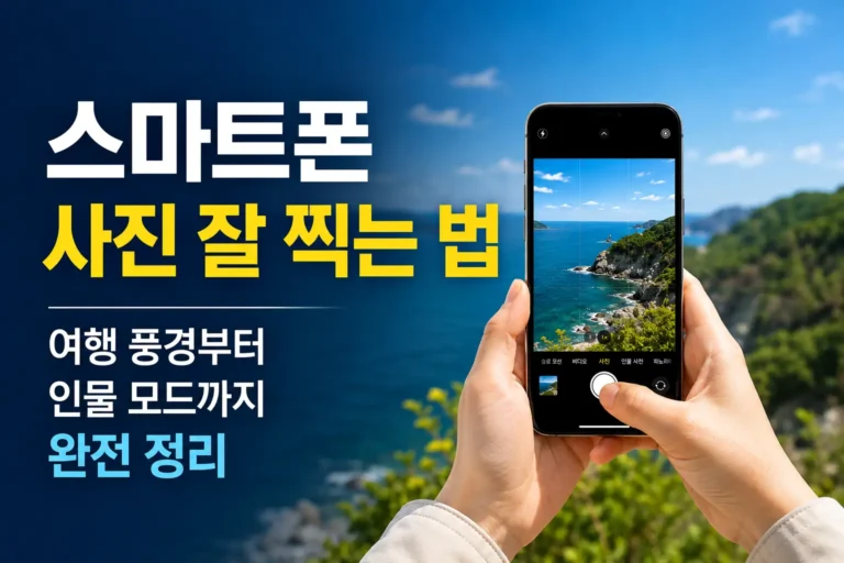 스마트폰 사진 잘찍는 법