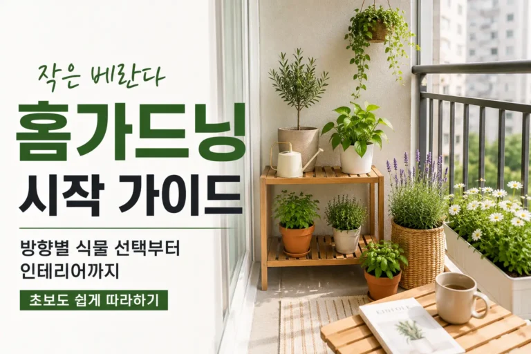 홈가드닝 시작 가이드