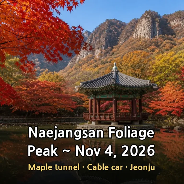 naejangsan autumn foliage 2026 thumb